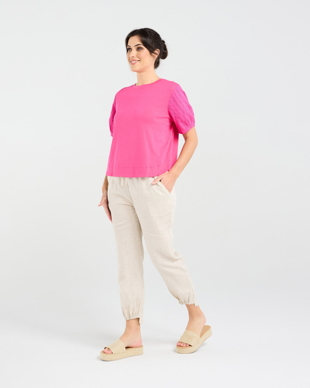 Ariane Broderie Sleeve Tee