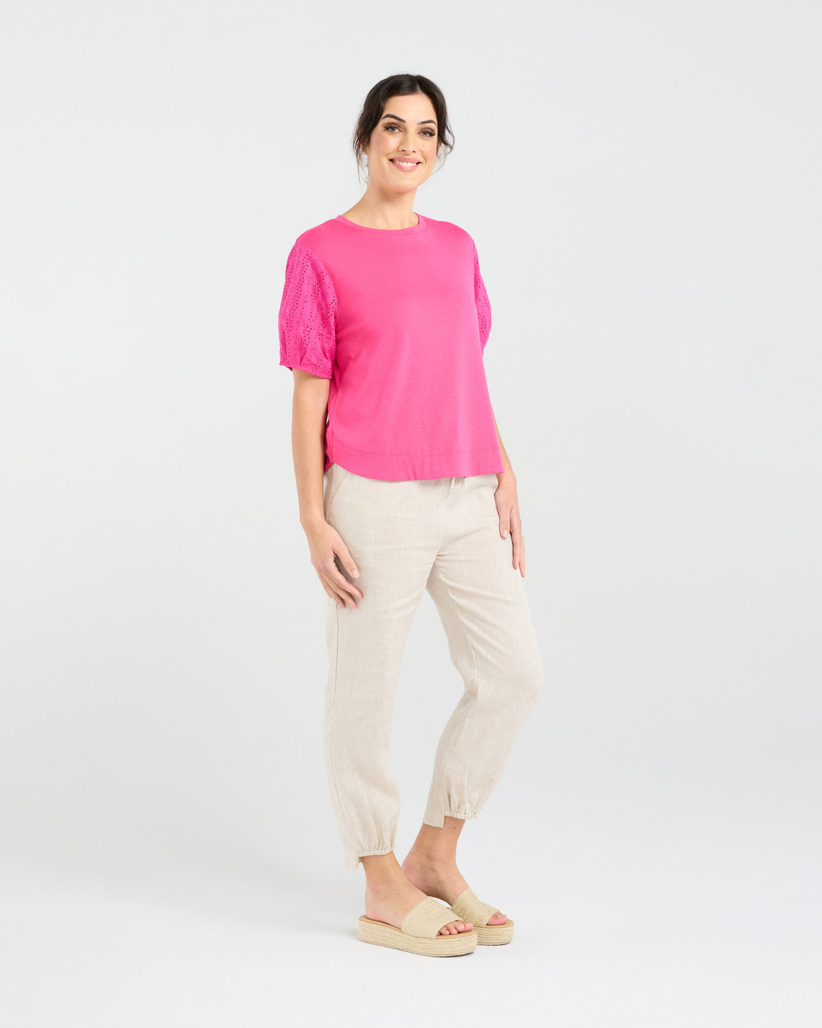 Ariane Broderie Sleeve Tee