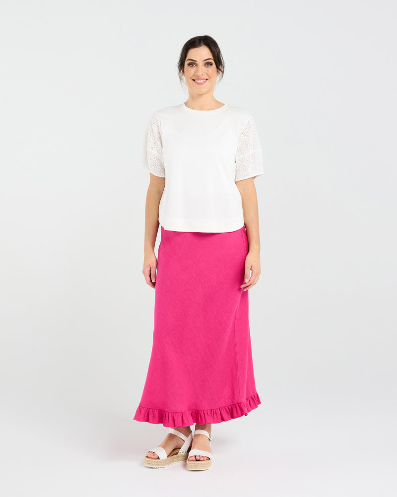 Ariane Broderie Sleeve Tee