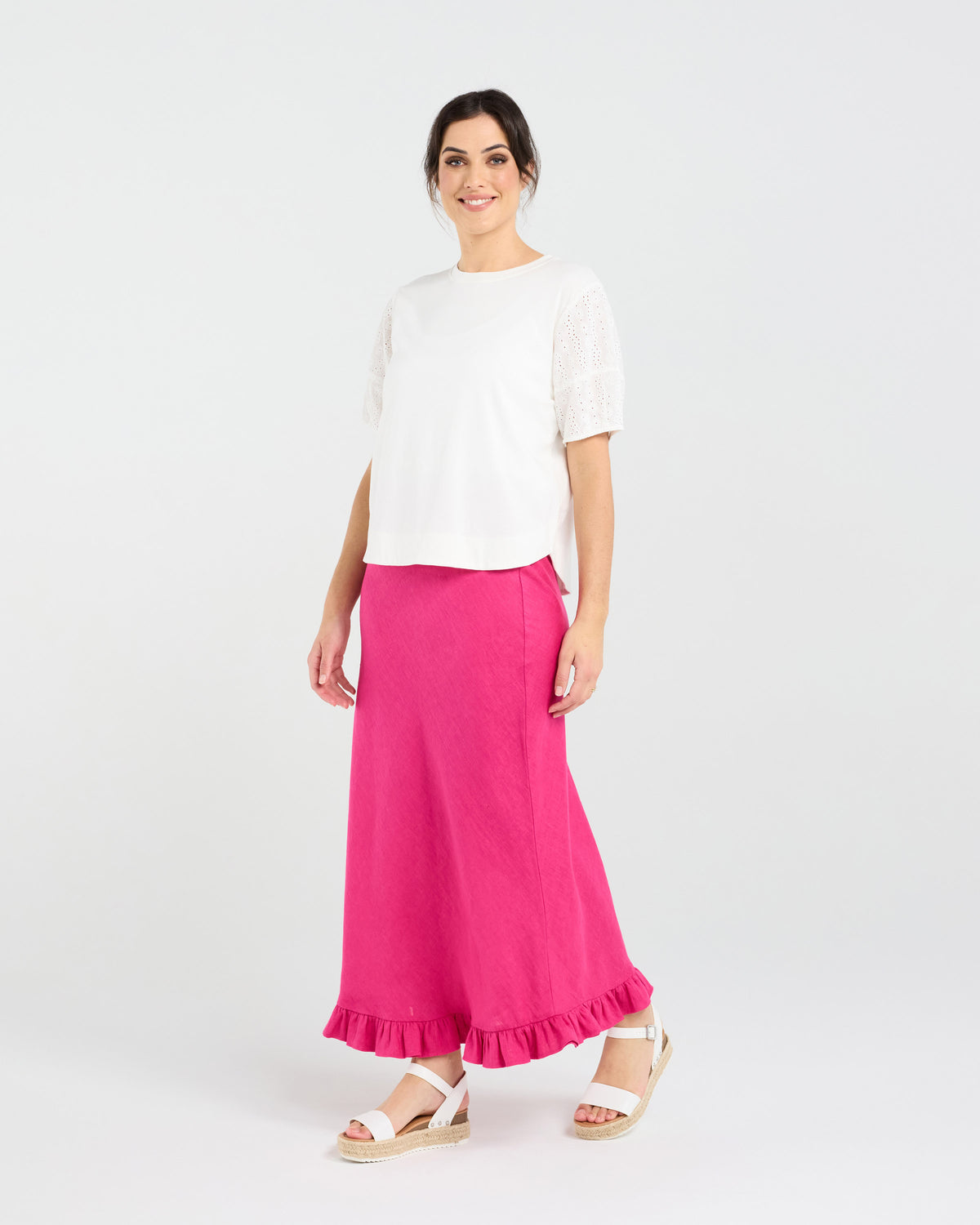 Ariane Broderie Sleeve Tee
