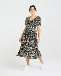 Gigi V-neck Button Front Dress