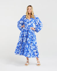 Liana Tiered V-neck Dress