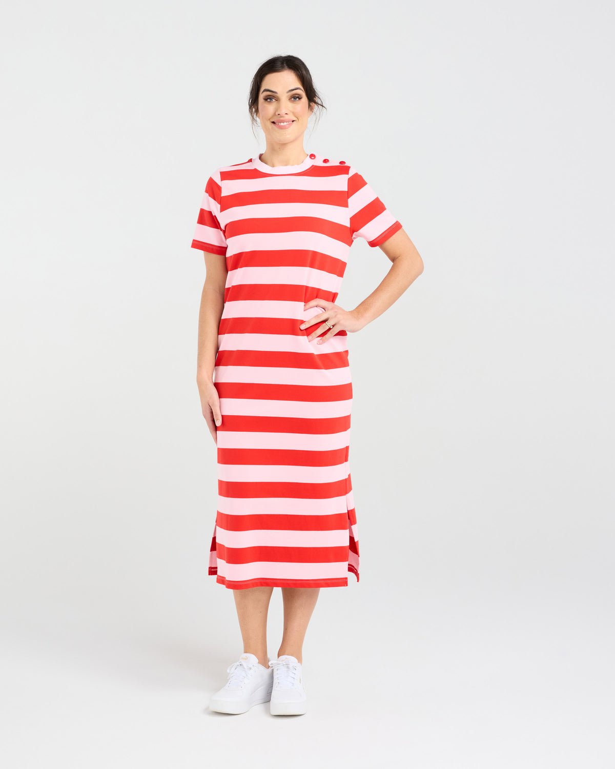 Emily Striped T-shirt Dress