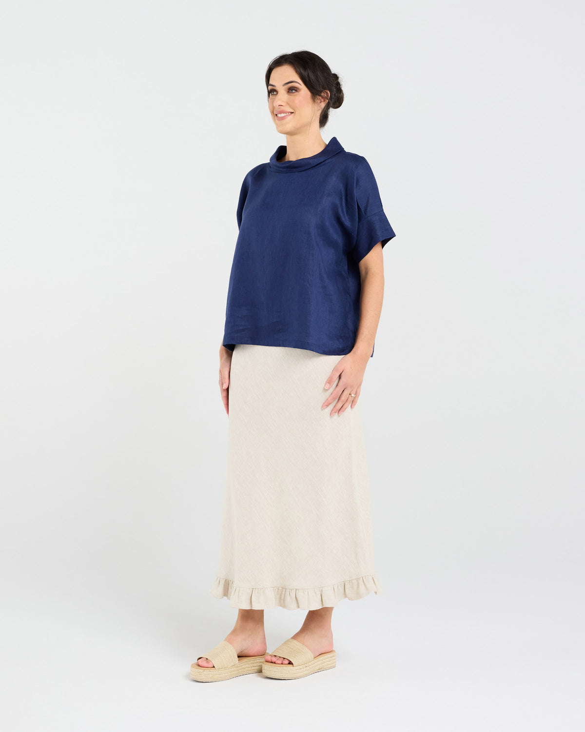 Claire Soft Roll Neck Top