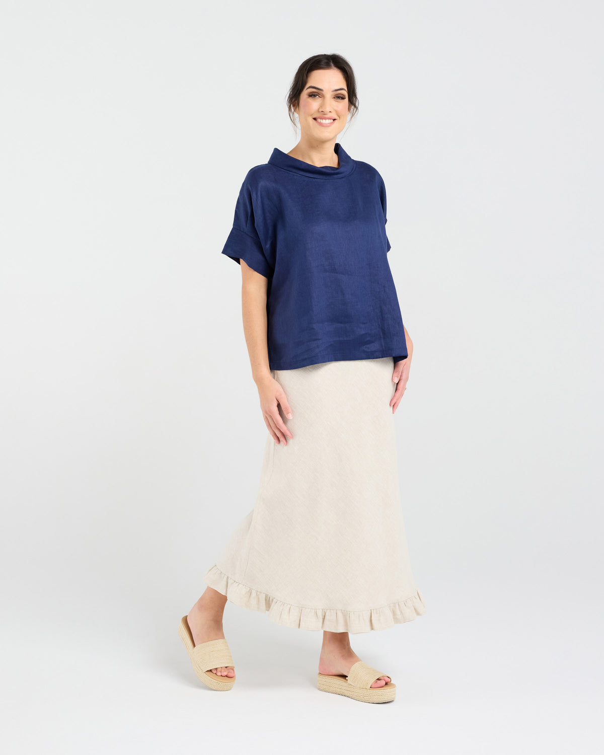 Claire Soft Roll Neck Top