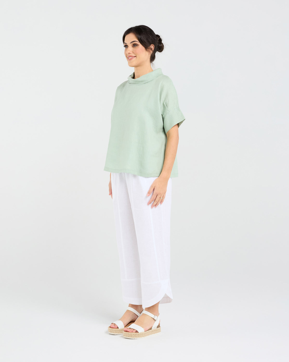 Claire Soft Roll Neck Top