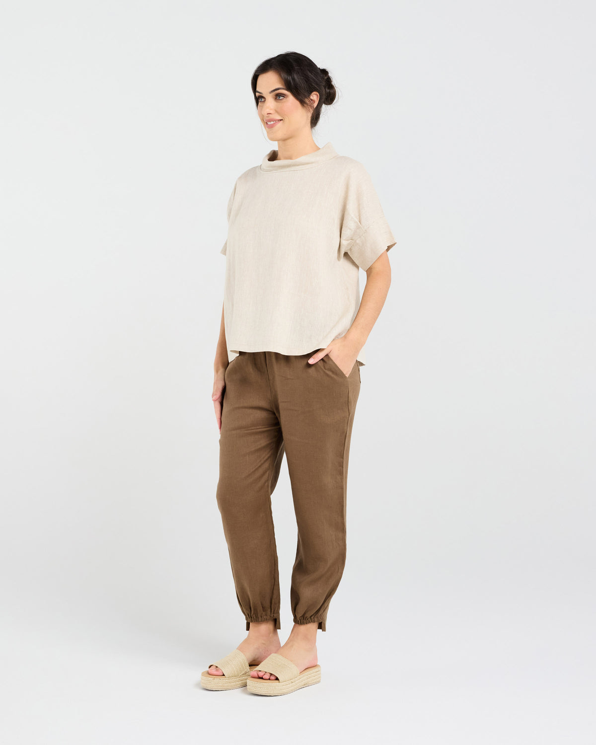 Claire Soft Roll Neck Top