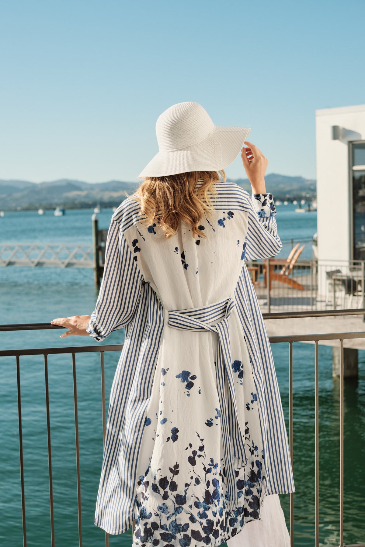 Margot Print Back Shirt Dress
