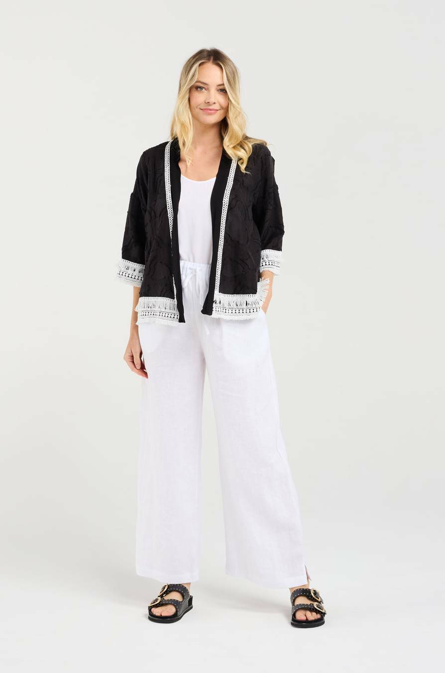 Nanette Fringe Trim Cover-up