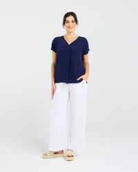 Leonne V-neck Shell Top