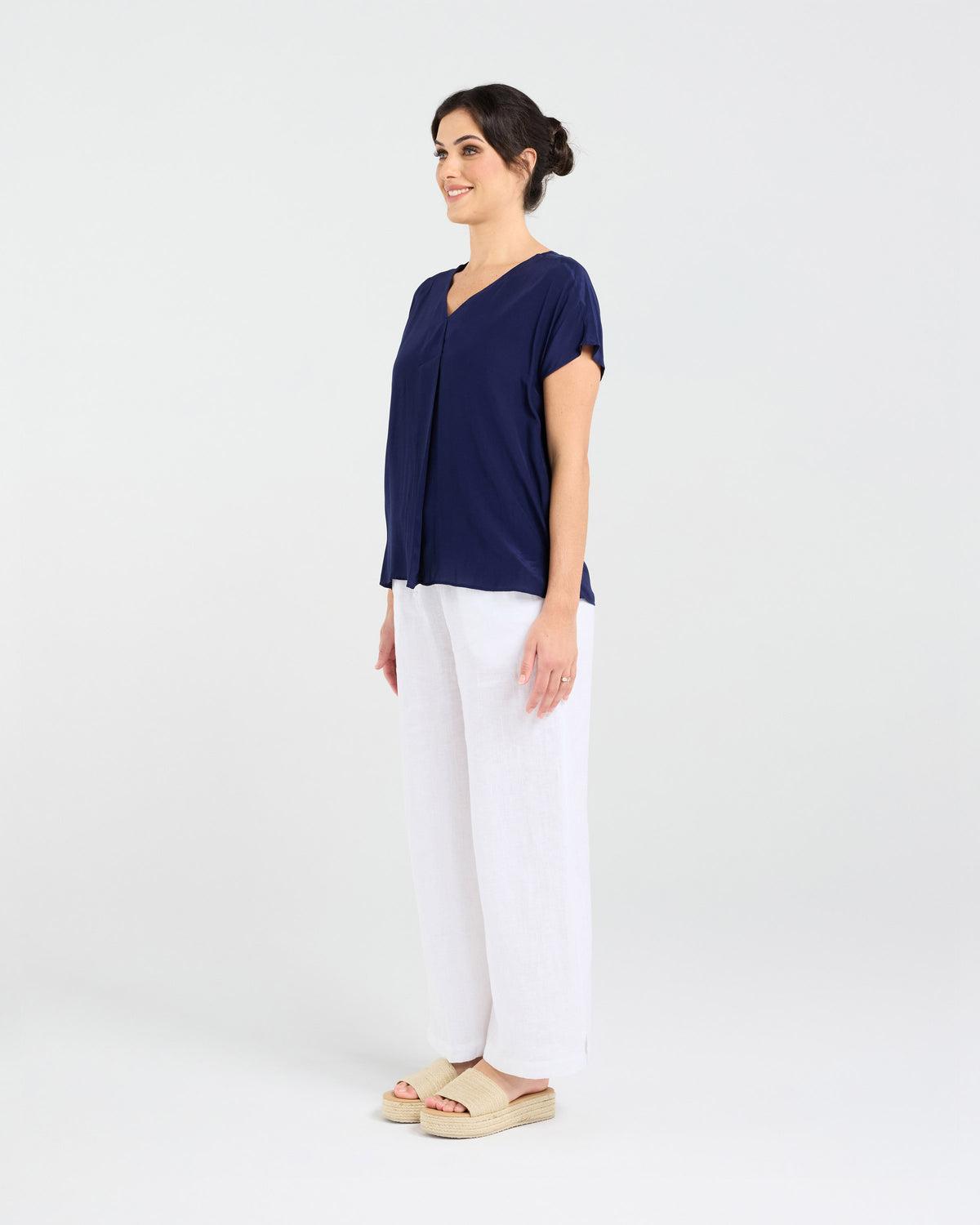 Leonne V-neck Shell Top