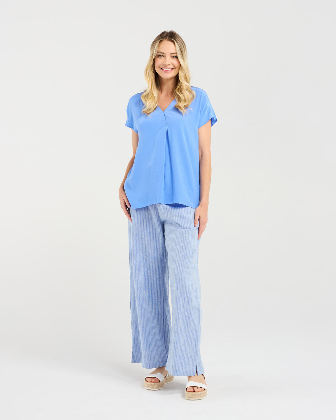 Leonne V-neck Shell Top