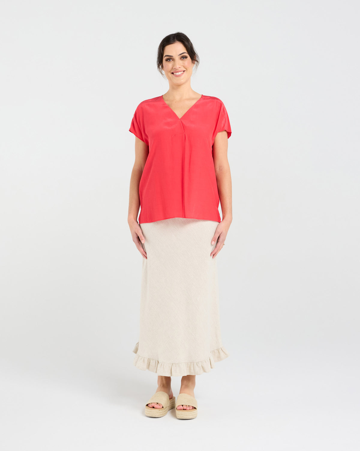 Leonne V-neck Shell Top