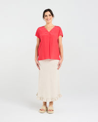 Leonne V-neck Shell Top