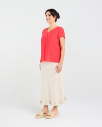 Leonne V-neck Shell Top