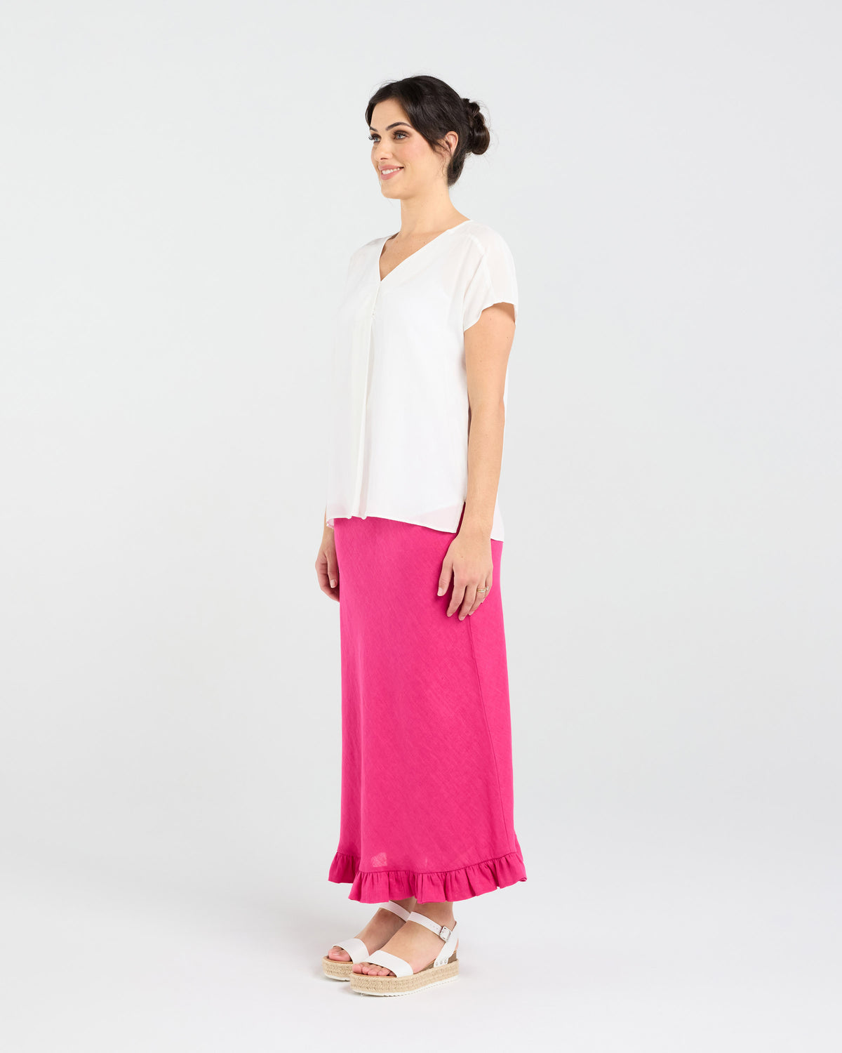 Leonne V-neck Shell Top