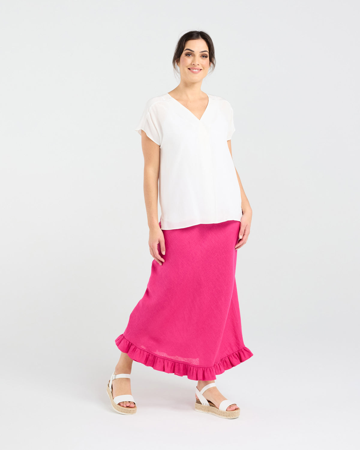Leonne V-neck Shell Top