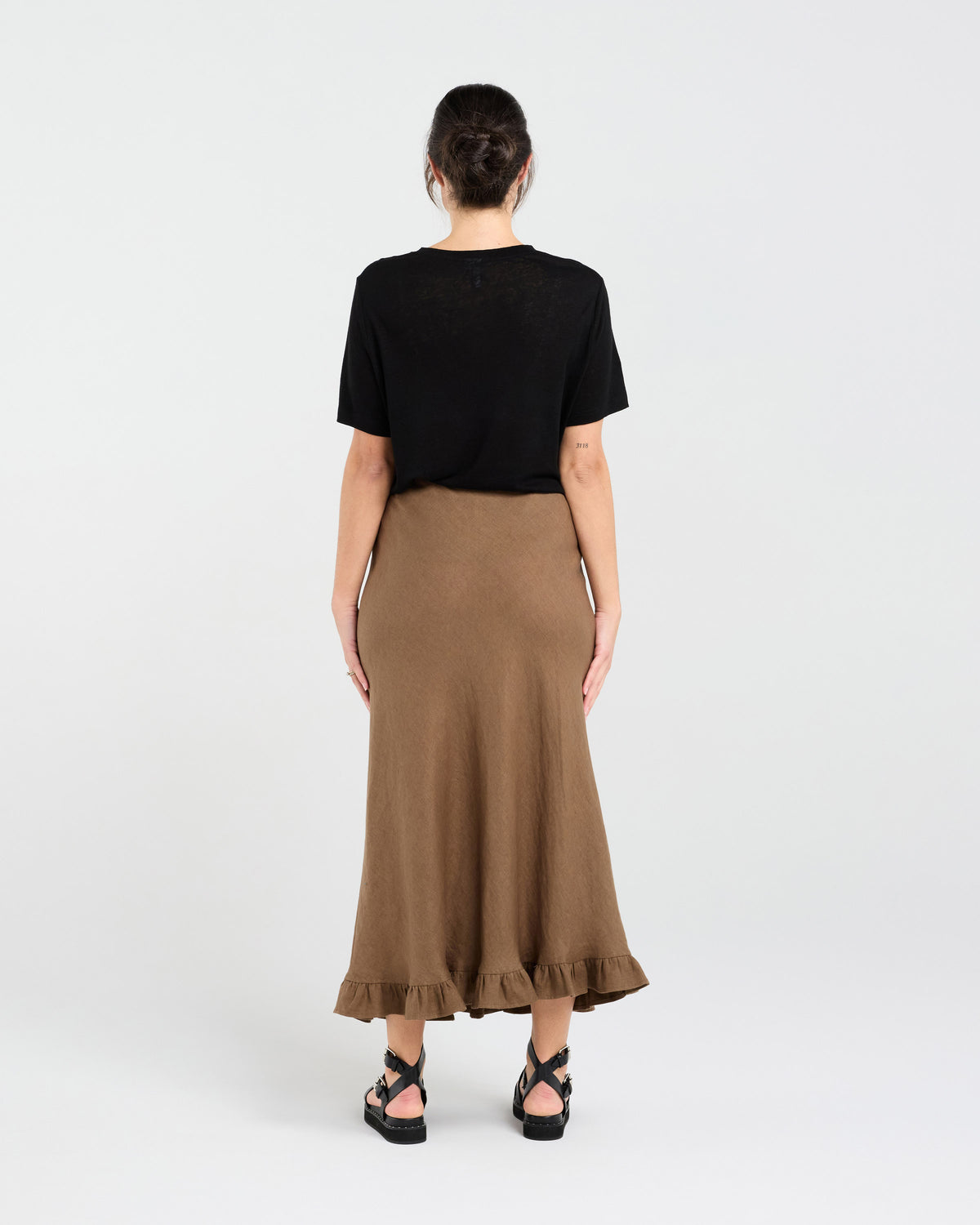 Carine Frill Hem Linen Skirt