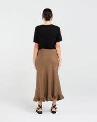 Carine Frill Hem Linen Skirt