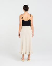 Carine Frill Hem Linen Skirt