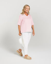 Ruffle V Neck Top