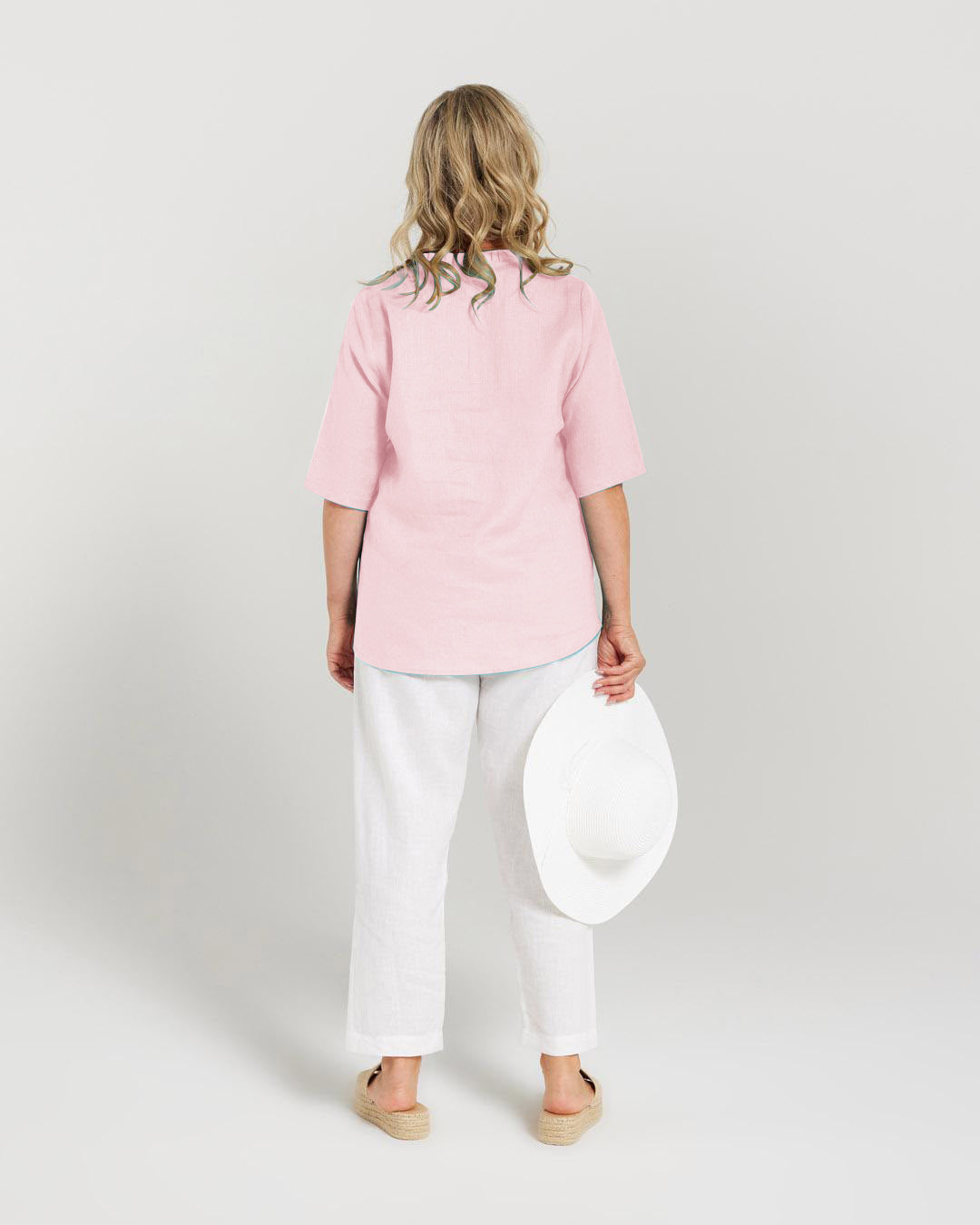 Ruffle V Neck Top