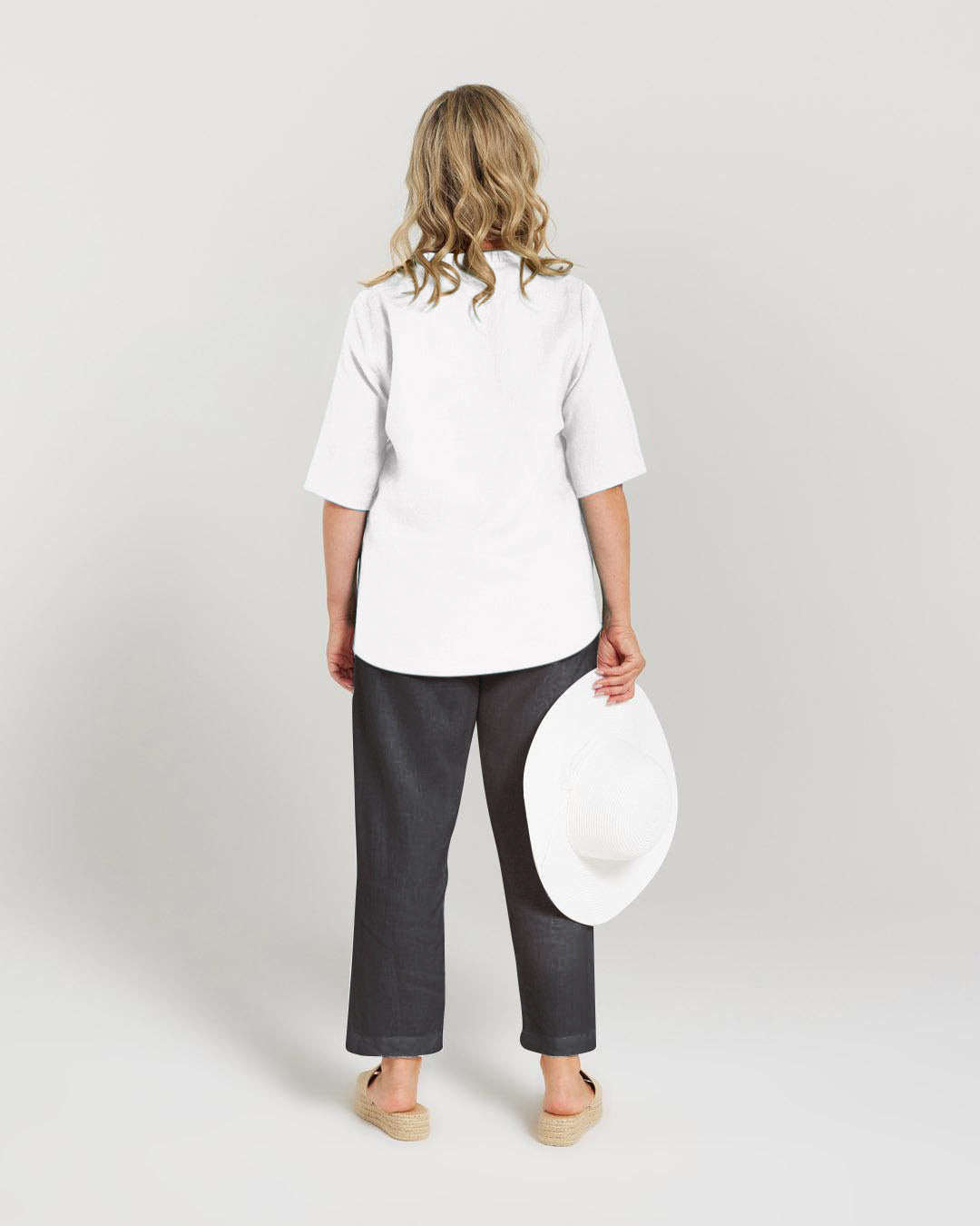 Ruffle V Neck Top