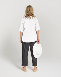 Ruffle V Neck Top