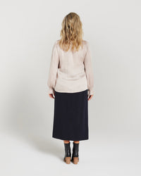 Shirred Collar Shirt