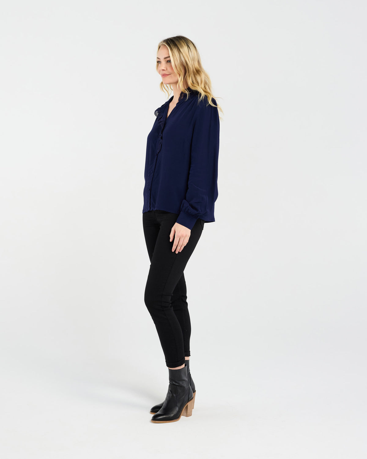 Amelia Lace Trim Shirt