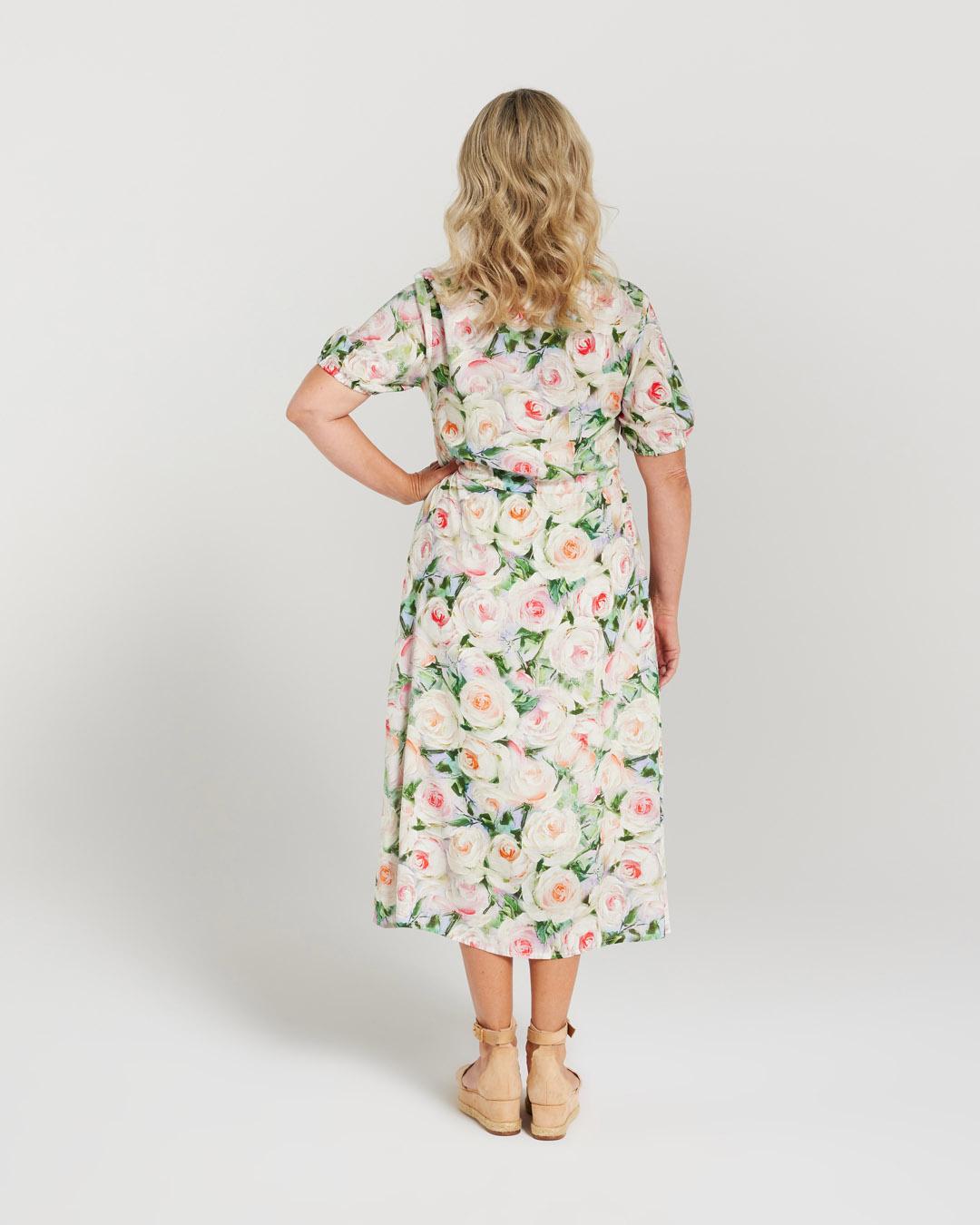 Rose Gathered Front Dress