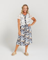Short Sleeve Crochet Cardigan