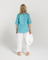 Ruffle V Neck Top