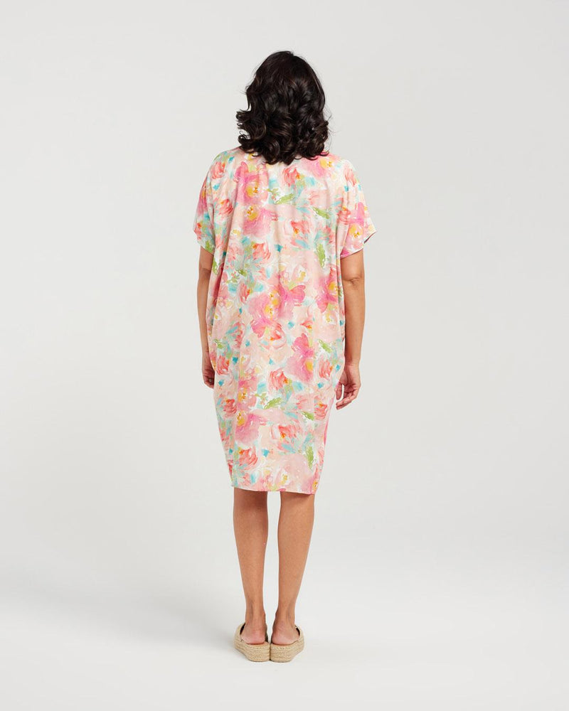 Pink Rose Wedge Dress