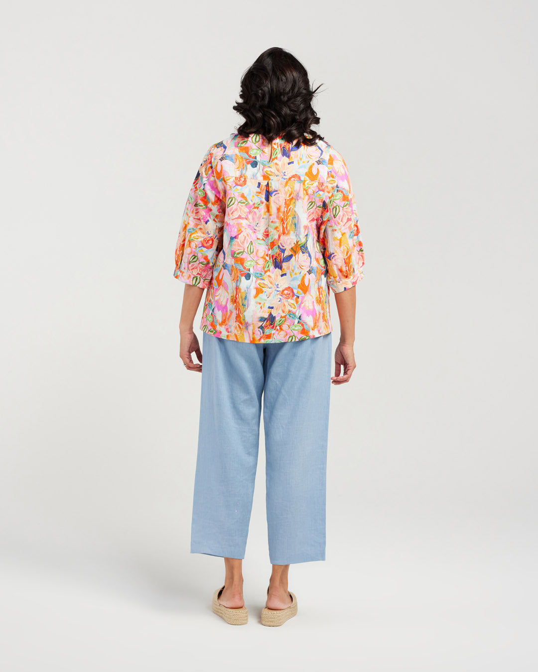 Summer Rose Half Sleeve Top
