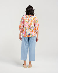 Summer Rose Half Sleeve Top