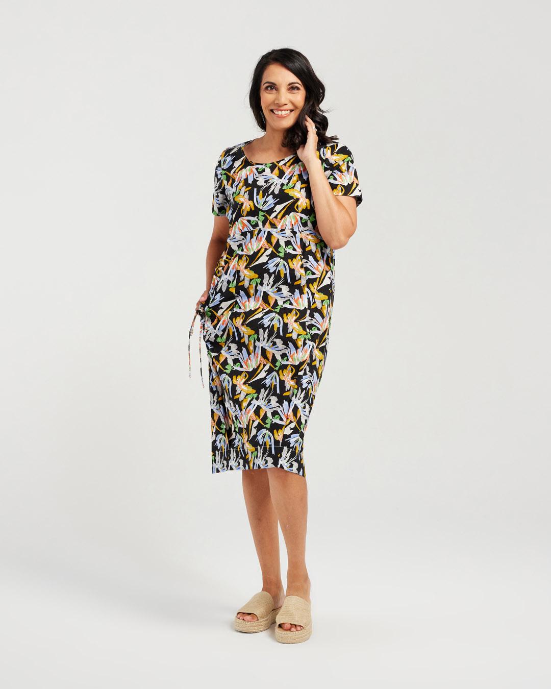 Bird of Paradise Bubble Hem Dress
