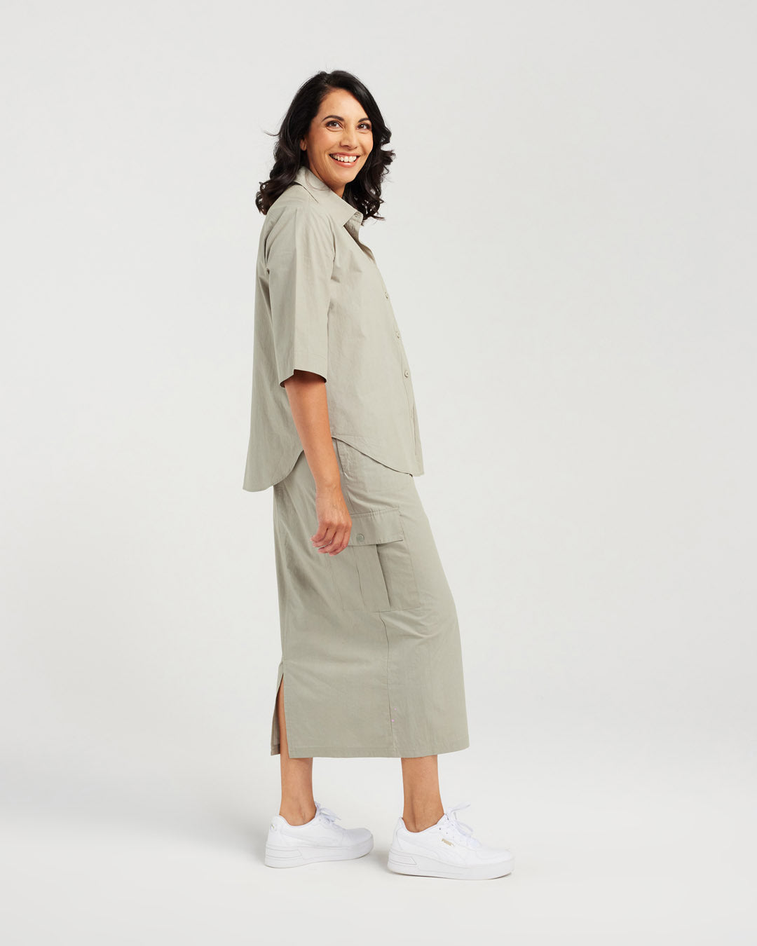Cotton Cargo Skirt