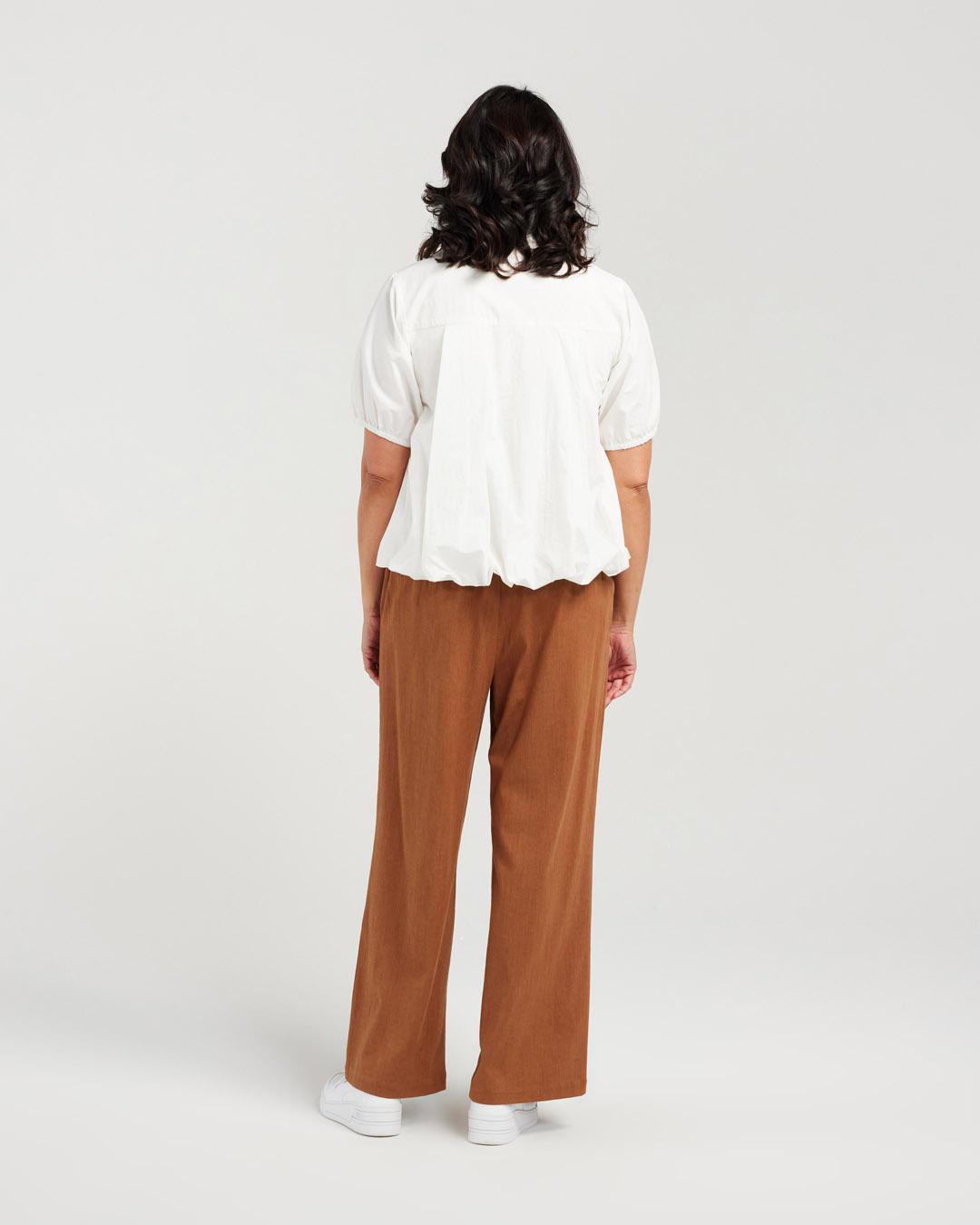 Cotton Bubble Back Shirt