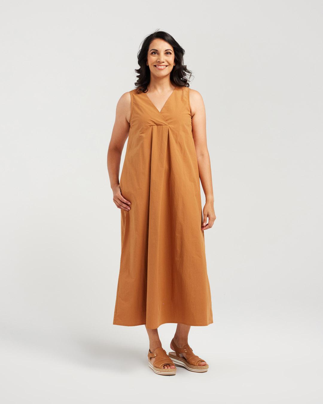 Cotton Cross Front Dress