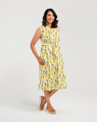 Sleeveless Ikat Dress
