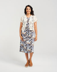 Short Sleeve Crochet Cardigan
