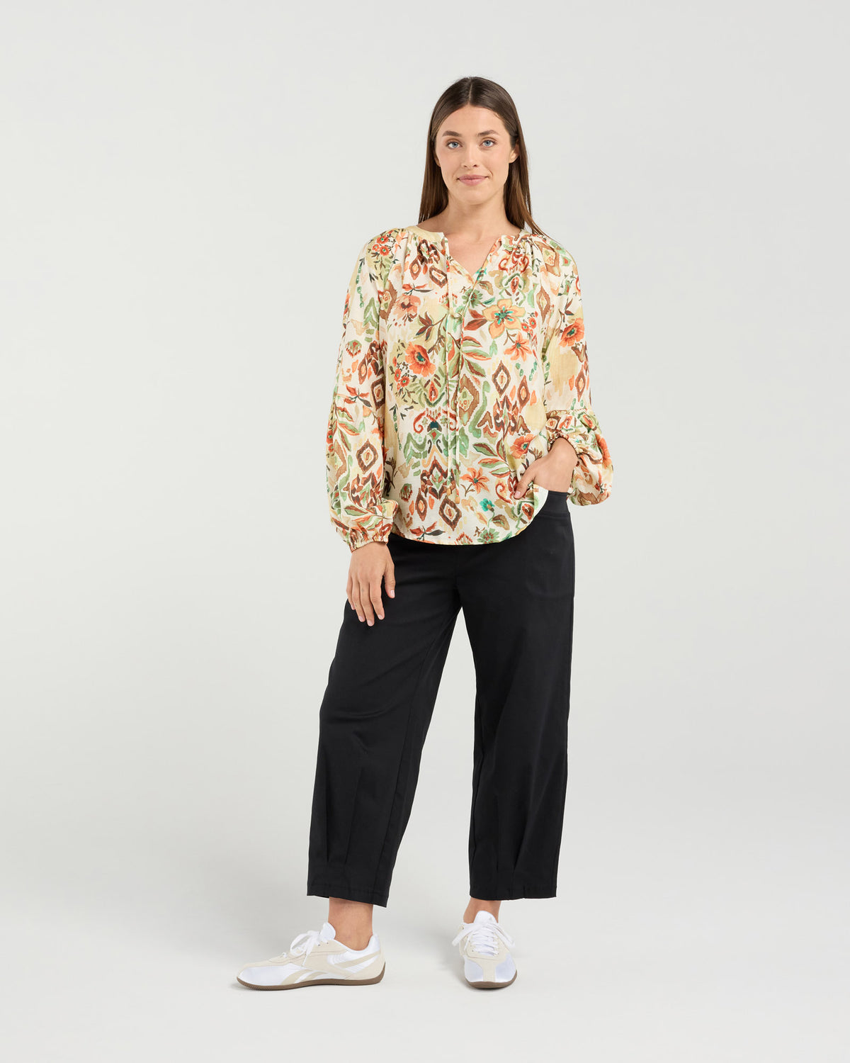 Monica Gathered Sleeve Top
