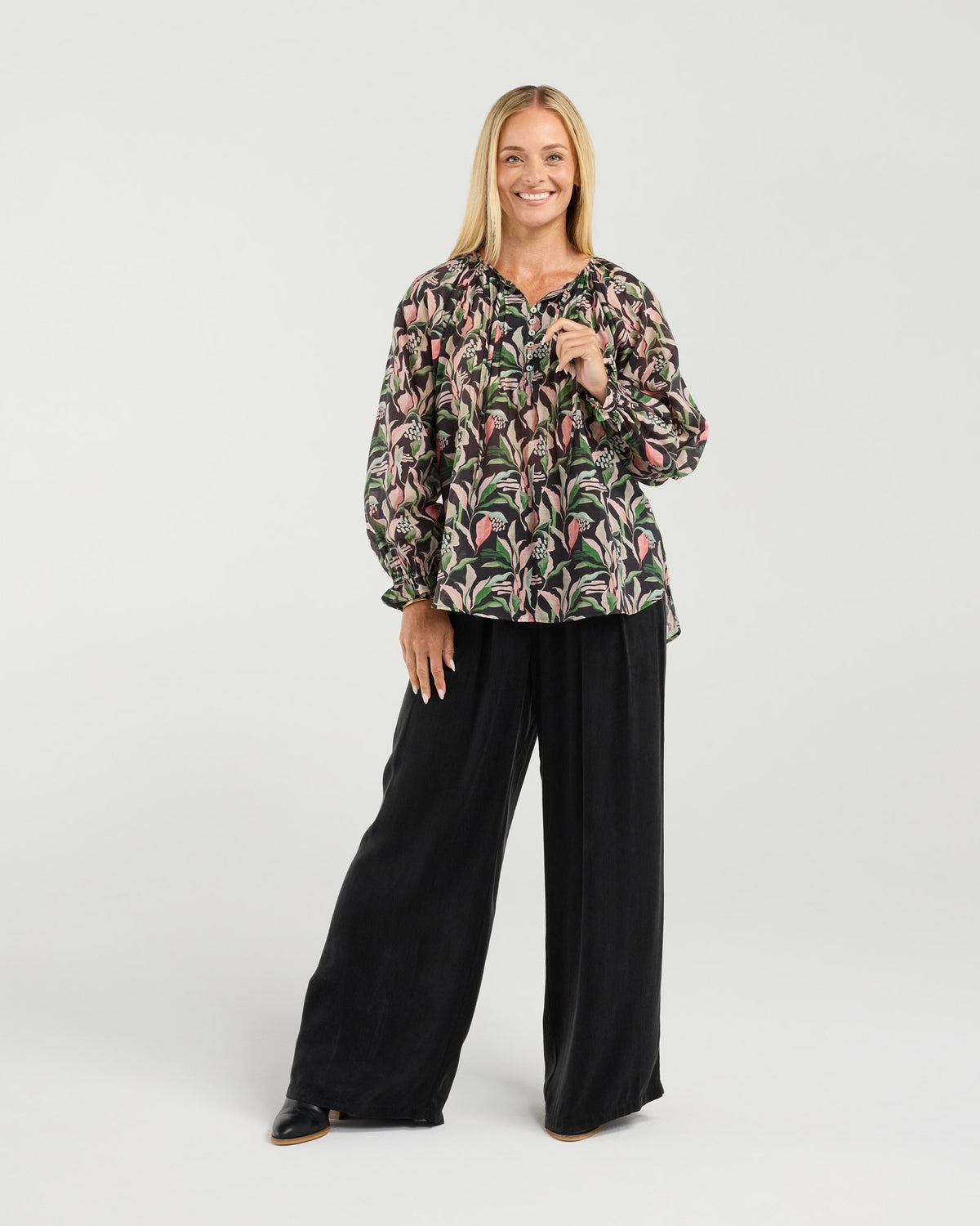 Samara Pinstitch Detail Blouse
