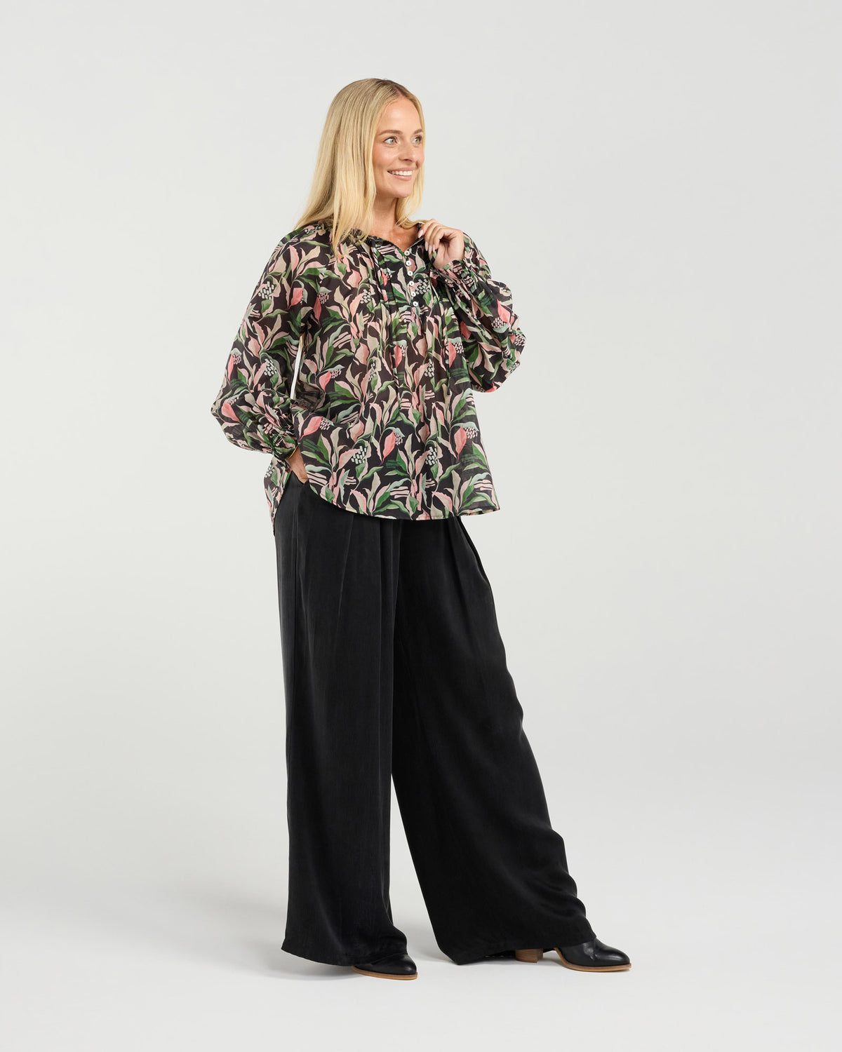 Samara Pinstitch Detail Blouse