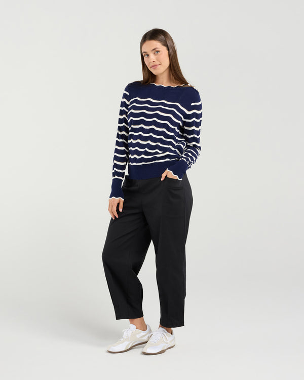 Whitney Lurex Stripe Knit