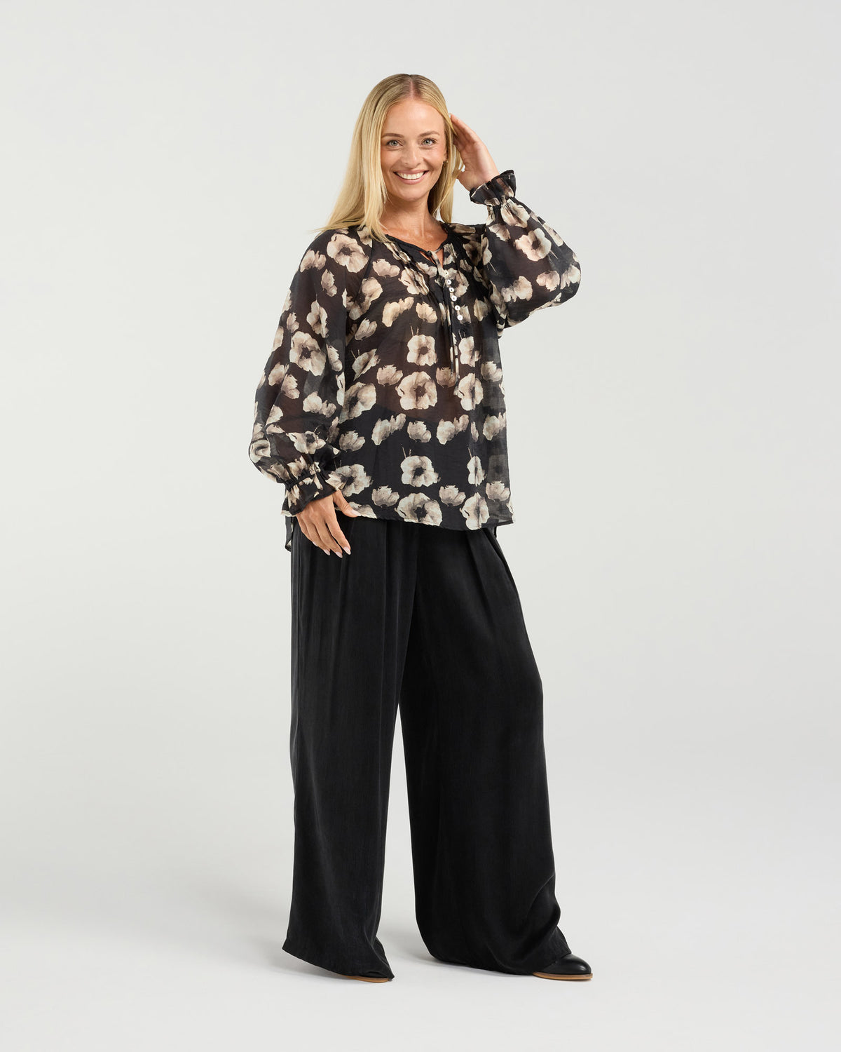 Samantha Pinstitch Detail Blouse