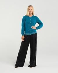 Pearl Button Front Cardi