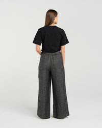 Apollo Linen Denim Wide leg Jeans