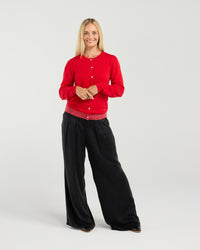 Pearl Button Front Cardi